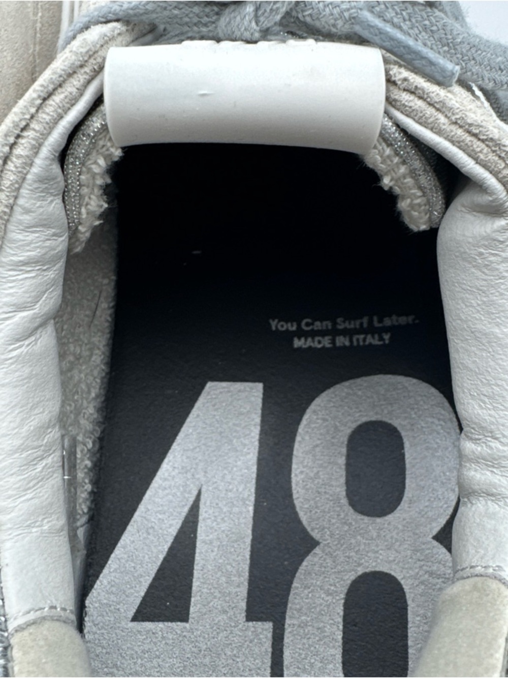 P448 John Shoes Womens 42 / 11 Silver White Low Top Lace Up Casual Sneakers - Picture 13 of 16